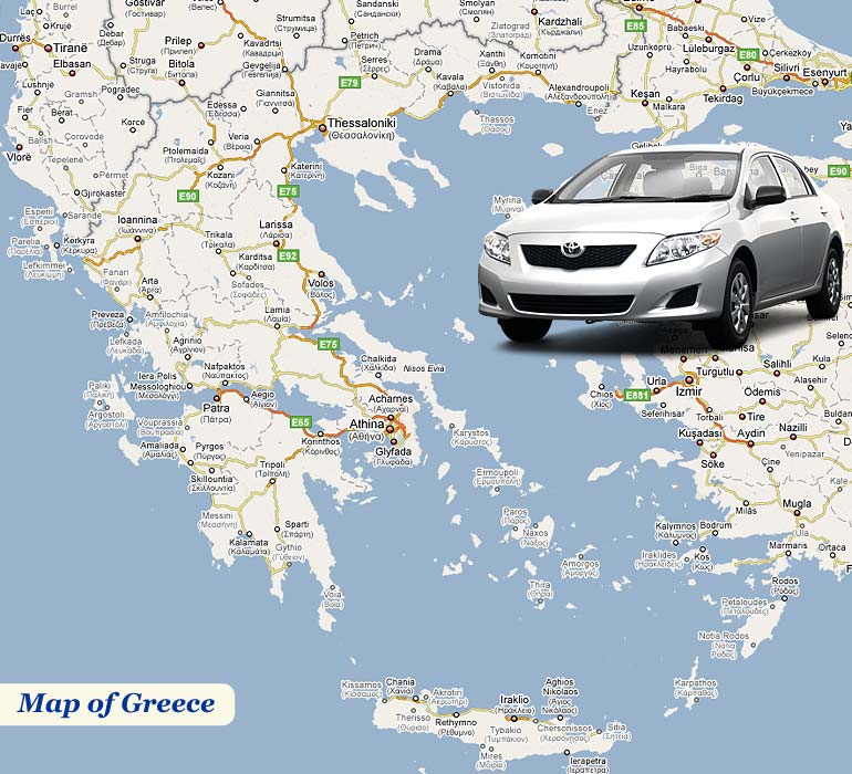 Map Greece